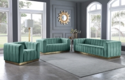 Picture of VELVET SOFA, LOVESEAT AND CHAIR