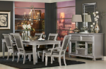 Picture of 7pcs Silver finish Dining room set