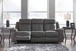 Picture of Bonded Leather Reclining Sofa/suede feel