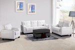 Picture of Faux Leather Sofa, Loveseat and Chair