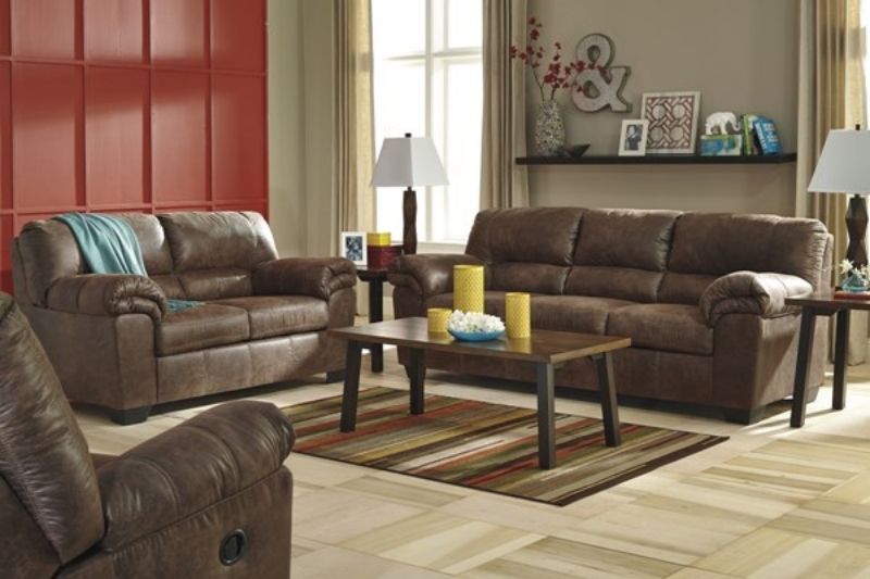 Picture of BONDED LEATHER STATIONARY SOFAS