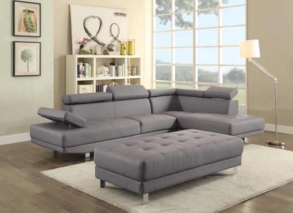 Lounge Around. Faux Leather Sectional