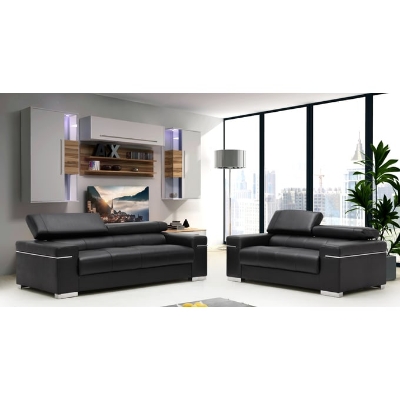 Picture of Genuine Leather Sofa and Loveseat