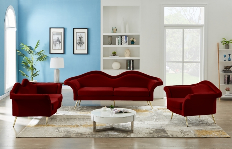 Picture of VELVET SOFA, LOVESEAT AND CHAIR