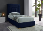 Picture of 39" Velvet Engineered Wood Metal Foam Velvet Bed