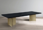 Picture of 84" / 104" / 123.5" Extendable Black High Gloss Dining Table