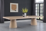 Picture of 95" / 113.5" / 132" Extendable Natural Oak Veneer Dining Table