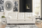 Picture of Faux Leather stationary sofa