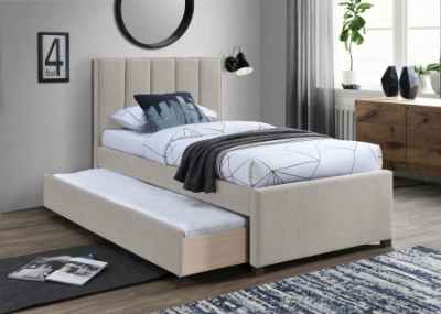 Picture of Linen Textured Trundle Bed