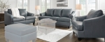 Picture of Genuine Leather Stationary Sofa, Loveseat and Chair