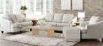 Picture of Genuine Leather Stationary Sofa, Loveseat and Chair