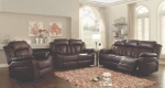 Picture of Leather Reclining Sofa, Loveseat and Chair