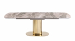 Picture of 63-94" inch Extendable Stone Top Dining Table