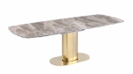 Picture of 63-94" inch Extendable Stone Top Dining Table