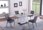 Picture of 47-63" Extendable Marbleized Dining Table