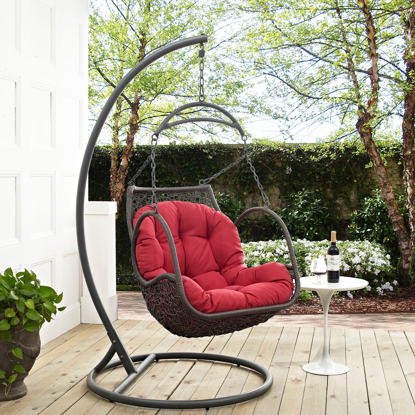 Lounge Around. Swing Outdoor Patio Lounge Chair