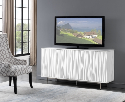 Picture of White Four Door Media Credenza