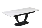 Picture of 35"x 63-79" Marbleized Sintered Stone Extendable Top Dining Table