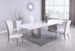 Picture of 87"-110"-133" Extendable Gloss White Dining Table