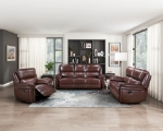 Picture of Genuine Leather Sofa, Loveseat and Reclining Chair