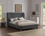 Picture of Boucle & Linen Fabric Bed