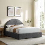 Picture of Fabric Arched Round Platform Bed
