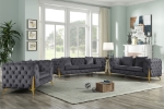 Picture of VELVET SOFA, LOVESEAT AND CHAIR