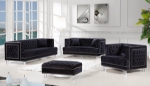 Picture of VELVET SOFA, LOVESEAT, OTTOMAN AND CHAIR