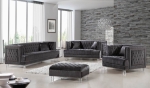 Picture of VELVET SOFA, LOVESEAT, OTTOMAN AND CHAIR