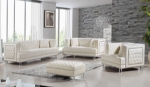 Picture of VELVET SOFA, LOVESEAT, OTTOMAN AND CHAIR