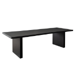 Picture of Black 110 Inch Wood Dining Table