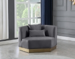 Picture of Velvet Chair, Sofa and Ottoman