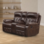 Picture of Leather Reclining Sofa, Loveseat and Chair