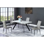 Picture of 63-78-94" Marbleized Extendable Dining Table