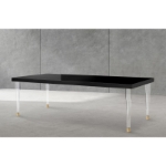 Picture of 94.5" Black High Gloss Dining Table