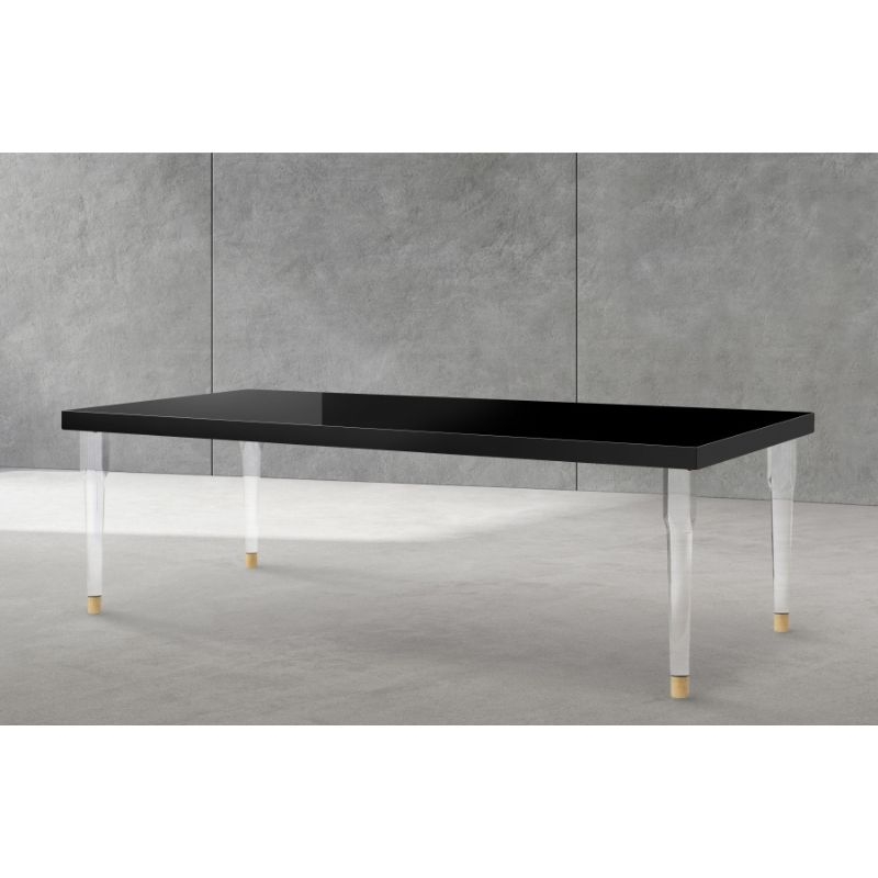 Picture of 94.5" Black High Gloss Dining Table