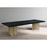 Picture of 84" / 104" / 123.5" Extendable Black High Gloss Dining Table