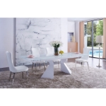 Picture of 100" Inch Extension Glass Dining Table