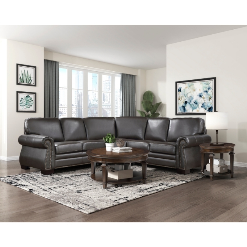 Picture of Genuine Leather 3-Piece Sectional