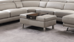 Picture of Genuine Leather Sectional with Coffee table/ Ottoman