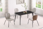 Picture of 55.1" Sintered Stone Hannah Matte Black Matte Dining Table