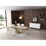 Picture of 111'' Extendable solid ceramic Dining Table