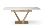 Picture of 12'' Extensions White Marble Dining Table