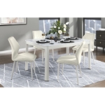 Picture of 35.5" White Marble Mdf  sintered stone top Dining Table