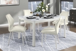 Picture of 35.5" White Marble Mdf  sintered stone top Dining Table