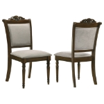 Picture of Brown Arm Chair and Side Chair