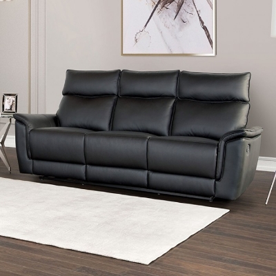 Picture of Genuine Leather Manual Reclining Sofa, Loveseat and Chair