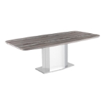 Picture of 86.6" Grey Marble Top Dining Table