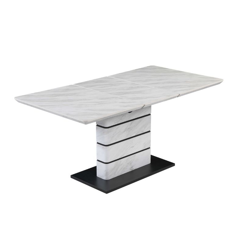 Picture of 47-63" Extendable Marbleized Dining Table