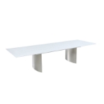 Picture of 87"-110"-133" Extendable Gloss White Dining Table